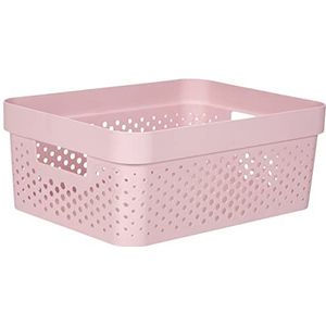 Curver Infinity Box Dots 11L Chalk Pink 100% Recycled