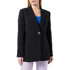 Taifun 330303-11054 Blazer met lange mouwen voor dames, zwart.