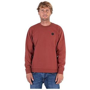 Hurley M Capetown Heat Crew Sweatshirt voor heren, Rode steen