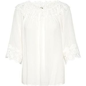 Cream Crbea Embroidery Engelse blouse dames, Sneeuwwitje
