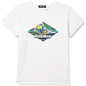Replay T-shirt pour garçon, 001 blanc., 16 ans
