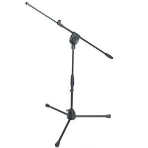 Kleine professionele microfoonstandaard met telescopische giraf, statief van aluminium en klemhuls van nylon