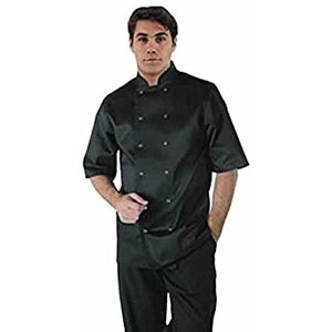 Whites Chefs Clothing Apparel A439-XL Koksjas Vegas, korte mouwen, zwart