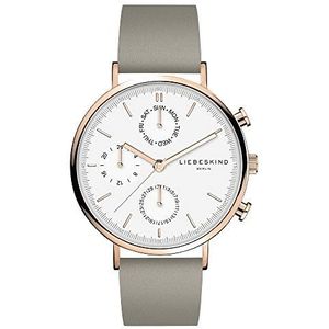 Liebeskind Dames quartz polshorloge, grijs, band, grijs., Modern