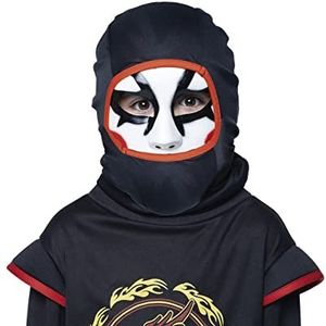 Rubies, Ninja masker met capuchon voor kinderen, meerkleurig, eenheidsmaat