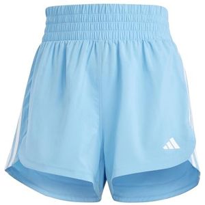adidas Pacer 3 strepen hoge taille trainingsshorts voor dames, maat L, 12,7 cm