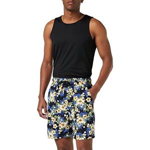 Urban Classics Resort shorts voor heren in Hawaïhemd look, Meerkleurig