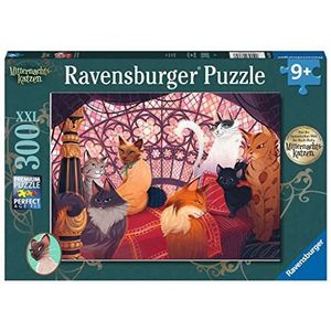 Ravensburger kinderpuzzel 13362 - Op zoek naar de magische halsband - 300 stukjes XXL middernachtkatten puzzel voor kinderen vanaf 9 jaar