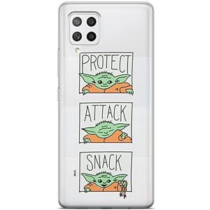 ERT GROUP Samsung A42 5G hoes origineel en officieel gelicentieerd Star Wars Baby Yoda 009 perfect aangepast aan de vorm van de mobiele telefoon, gedeeltelijk transparant