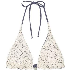 Women'secret Omkeerbare driehoekige polka dot bikini top dames, Blauwe print