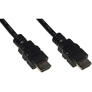 Link LKCHDMI10 HDMI-kabel (4Kx2K, voor pc, notebook, HDTV, ECC, vergulde contacten, 1 m) zwart