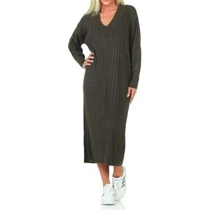 ONLY Onlnew Tessa L/S Midi V Dress Knt Noos Damesjurk, Kalamata