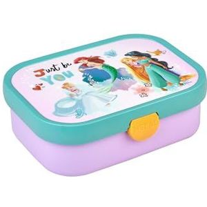 Mepal lunchbox Campus – Broodtrommel met vakjes voor kinderen – Geschikt voor 4 boterhammen – Disney Princess