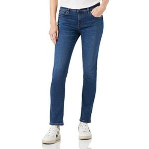 Blauer dames jeans, D140 Stone Wash donker + slijtbodem / tassen