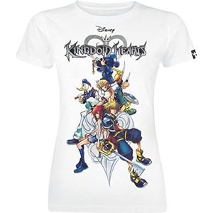 Kingdom Hearts 2 - Group dames T-shirt XXL 100% katoen Disney Fan Merch, Gaming, Geen kleur