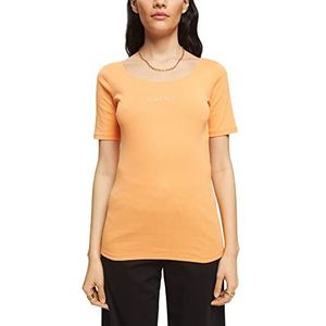 ESPRIT 013ee1k341 T-shirt voor dames, 830 / oranje goud