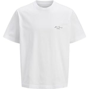 JACK & JONES Jorislington Back Tee Ss Crew Neck Pls Jorislington Back Tee Ss Crew Neck Pls T-shirt voor heren (1 stuk), Helder wit, 6XL