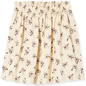 Müsli by Green Cotton Flora Poplin rok voor meisjes, botercrème