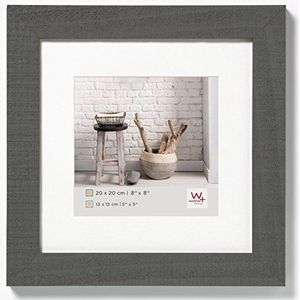 Walther Design HO220D Home fotolijst, hout, 20 x 20 cm, grijs