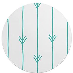 Questo Casa, Ronde muismat met antislip onderkant voor kantoor en thuis, diameter 22 cm