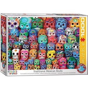 EuroGraphics - Traditionele Mexicaanse Skulls 1000-delige puzzel, 6000-5316, meerkleurig