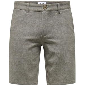 ONLY & SONS Onsmark 0209 heren shorts geruit Noos, Chincilla
