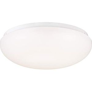 Plafondlamp 28 cm LED binnenlamp dimbaar wit met witte acryl kap 64011