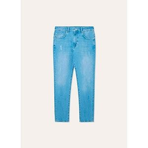 Hackett London Licht gewassen denim heren jeans, blauw, cowboy, 44W/30L, blauw, cowboy