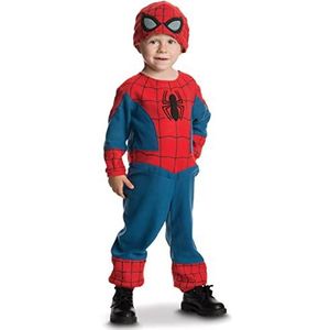 rubie's RUBIES - Officieel Marvel – klassiek Spiderman-kostuum voor kinderen – 2/3 jaar – kostuum met overall + muts voor carnaval, Halloween, verjaardag