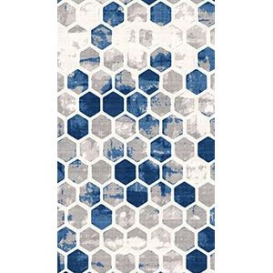 Homemania EXFAB87-60 x 100 cm tapijt Hive 1 bedrukt tapijt voor woonkamer, slaapkamer, moderne print, kleurrijk, polyester, katoen, 60 x 100 cm