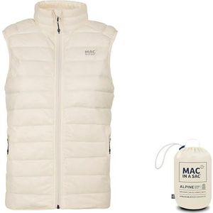 Mac in a Sac Alpine Opvouwbare donsvest voor dames, waterdicht, licht, extra warm, met ritssluiting, 90% dons, 10% veren