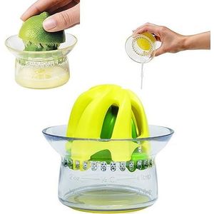 Chef'n - Citruspers ""Juicester Jr."" 2-in-1 met maatbeker voor vers vruchtensap, smoothies, keuken en bakken, 9 x 8 cm