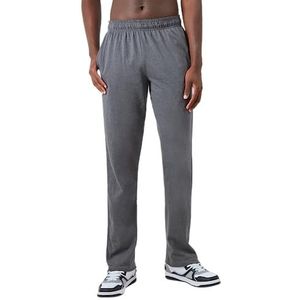 Champion Lichte jersey joggingbroek met open onderkant, lichte jersey broek met open onderkant, voor heren (1 stuk), Gemêleerd graniet