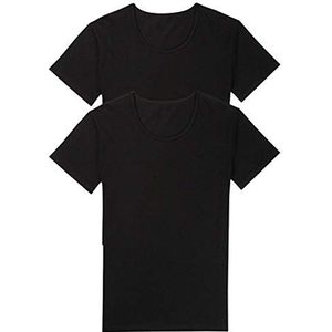 Sloggi 24/7 SH 03 O-Neck 2P, T-shirt voor heren, zwart, maat 6, zwart.