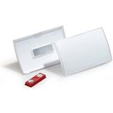 Durable Click Fold 821519 ID-kaarthouder met magneet voor naambordjes, 54 x 90 mm, polypropyleen, transparant, 10 stuks