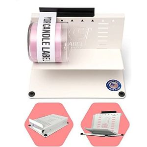 Label Ledge Precisie-labelapplicator/labelmaker voor wijnflessen, bierflessen, bierblikjes, kaarsen, geleidepotten, jampotten, flessen