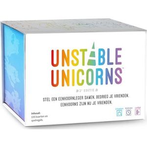 Unstable Unicorns NL - Strategisch kaartspel voor 2-8 spelers, vanaf 8 jaar oud, met 135 kaarten