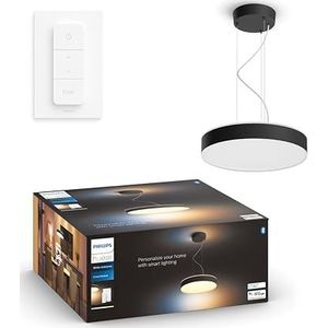 Philips Hue White Amb. Enrave hanglamp zwart 4500 lm met dimmer