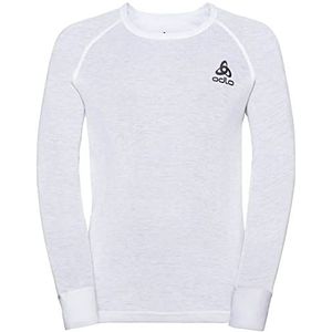 Odlo Bl Crew Neck Active Warm Eco Shirt met lange mouwen voor meisjes en meisjes, Wit.