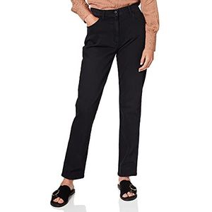 RAPHAELA by BRAX Comfort Plus Fit dames jeans broek in stijl Corry Slash Stretch met hoge taille, Zwart met effect