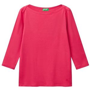 United Colors of Benetton Mesh M/L 3ga2e16a1 Dames T-shirt (1 stuk), Rood