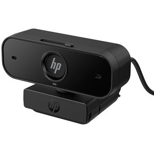 HP Webcam 430 FHD 1080p, autofocus, 360° rotatie, gezichtsveld tot 85°, dubbele microfoon met ruisonderdrukking, compatibel met zoom, privacydeksel, zwart