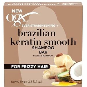 OGX Vaste shampoo met Braziliaanse keratine, 80 g