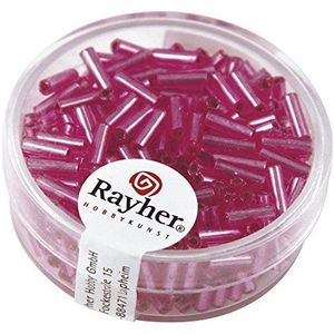 Rayher 1406533 Stylus-potlood, 7/2 mm, met zilverkleurige reflecties, 15 g, roze, N
