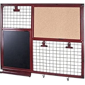 Haku 27974 metalen prikbord, 65 x 6 x 57 cm, rood