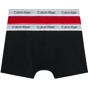 Calvin Klein 2 stuks Trunk 452 boxershorts voor jongens (1 stuk), Rood