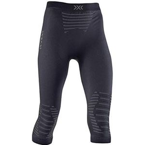 X-BIONIC Invent 4.0 Pants 3/4 dames - loopbroek joggingbroek training fitness gym compressie baselayer dames - Invent 4.0 broek 3/4 dames - dames, Zwart/Houtskool