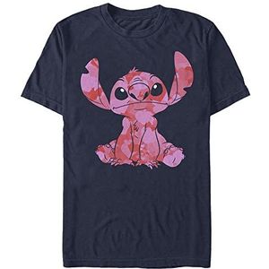 Disney Lilo & Stitch Heart Fill Organic T-shirt met korte mouwen, marineblauw, XXL, marineblauw