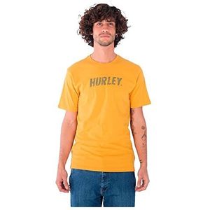 Hurley EVD WSH Fastlane Pt Ss T-shirt voor heren, pollen