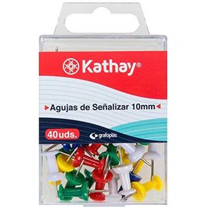 Kathay 86400399 punaises, 10 mm, verschillende kleuren, 40 stuks